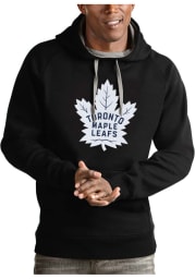 Antigua Toronto Maple Leafs Mens Black Victory Long Sleeve Hoodie