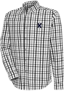 Antigua Xavier Musketeers Mens Black Tending Long Sleeve Dress Shirt