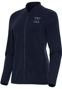 Antigua Xavier Musketeers Womens Navy Blue Continual Light Weight Jacket