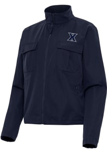 Antigua Xavier Musketeers Womens Navy Blue Even Par Light Weight Jacket