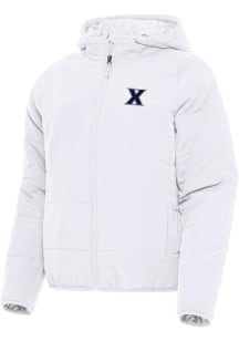 Antigua Xavier Musketeers Womens White Universe Filled Jacket