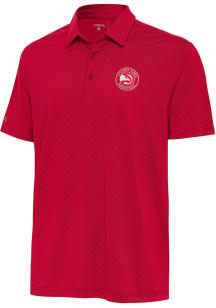 Antigua Atlanta Hawks Mens Red Whirl Short Sleeve Polo