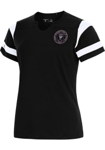 Antigua Inter Miami CF Womens Black Encounter Short Sleeve T-Shirt