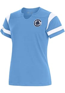 Antigua Los Angeles Clippers Womens  Encounter Short Sleeve T-Shirt