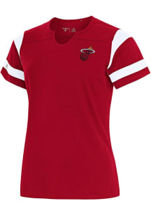 Antigua Miami Heat Womens  Alternate Encounter Short Sleeve T-Shirt