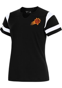 Antigua Phoenix Suns Womens Black Encounter Short Sleeve T-Shirt