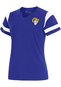 Antigua Los Angeles Rams Womens  Encounter Short Sleeve T-Shirt