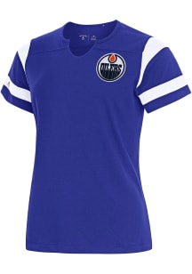 Antigua Edmonton Oilers Womens  Encounter Short Sleeve T-Shirt