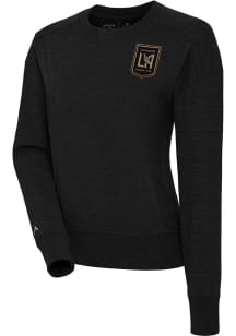Antigua Los Angeles FC Womens Black Forward Crew Sweatshirt