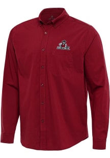 Antigua New Mexico State Aggies Mens Cardinal Flight Long Sleeve Dress Shirt