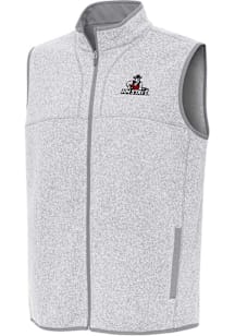 Antigua New Mexico State Aggies Mens Grey Fortune Sleeveless Jacket