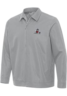 Antigua New Mexico State Aggies Mens Grey Pivot Light Weight Jacket