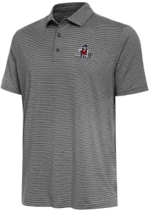 Antigua New Mexico State Aggies Mens Black Scheme Short Sleeve Polo