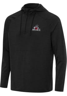 Antigua New Mexico State Aggies Mens Black Spikes Long Sleeve Qtr Zip Pullover