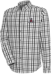 Antigua New Mexico State Aggies Mens Black Tending Long Sleeve Dress Shirt