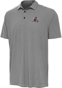 Antigua New Mexico State Aggies Mens Black Twine Short Sleeve Polo