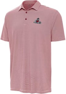 Antigua New Mexico State Aggies Mens Cardinal Twine Short Sleeve Polo