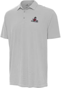 Antigua New Mexico State Aggies Mens Grey Twine Short Sleeve Polo