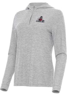 Antigua New Mexico State Aggies Womens Grey Daybreak Qtr Zip