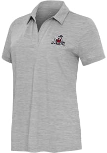 Antigua New Mexico State Aggies Womens Grey Layout Short Sleeve Polo Shirt