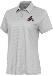 Antigua New Mexico State Aggies Womens White Rings Short Sleeve Polo Shirt