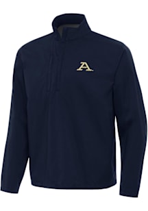 Antigua Akron Zips Mens Navy Blue Brisk Long Sleeve Qtr Zip Pullover