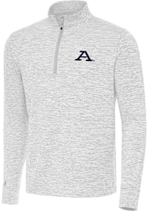 Antigua Akron Zips Mens Grey Cause Long Sleeve Qtr Zip Pullover