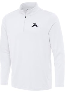 Antigua Akron Zips Mens White Reprocess Recycled Long Sleeve Qtr Zip Pullover
