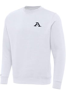 Antigua Akron Zips Mens White Victory Long Sleeve Crew Sweatshirt