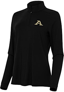 Antigua Akron Zips Womens Black Intent Qtr Zip
