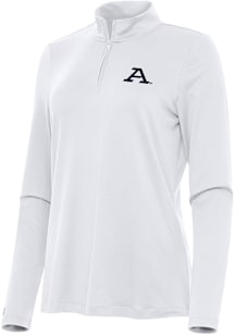 Antigua Akron Zips Womens White Reprocess Recycled Qtr Zip