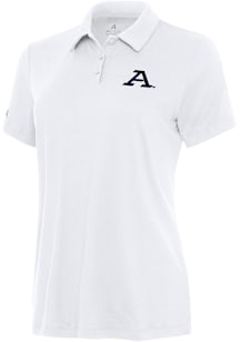 Antigua Akron Zips Womens White Reprocess Recycled Short Sleeve Polo Shirt