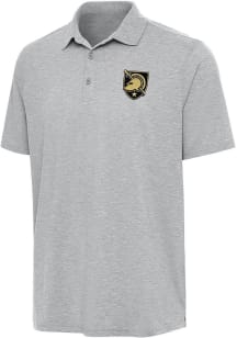 Antigua Army Black Knights Mens Grey Par 3 Short Sleeve Polo