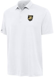 Antigua Army Black Knights Mens White Reprocess Recycled Short Sleeve Polo