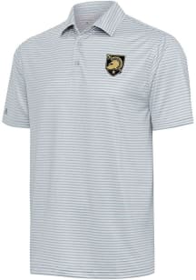 Antigua Army Black Knights Mens Grey Skills Short Sleeve Polo