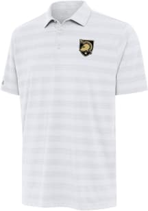Antigua Army Black Knights Mens White Tunnel Short Sleeve Polo