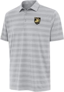 Antigua Army Black Knights Mens Grey Tunnel Short Sleeve Polo