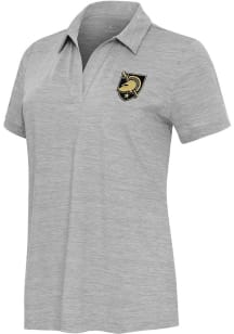 Antigua Army Black Knights Womens Grey Layout Short Sleeve Polo Shirt
