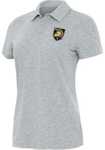 Antigua Army Black Knights Womens Grey Matter Short Sleeve Polo Shirt