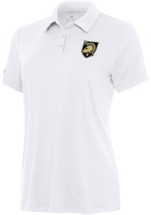 Antigua Army Black Knights Womens White Reprocess Recycled Short Sleeve Polo Shirt