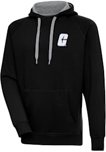 Antigua UNCC 49ers Mens Black Victory Long Sleeve Hoodie