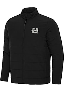 Antigua Utah State Aggies Mens Black Swelter Filled Jacket
