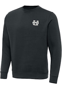 Antigua Utah State Aggies Mens Charcoal Victory Long Sleeve Crew Sweatshirt