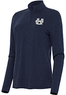 Antigua Utah State Aggies Womens Navy Blue Bright Qtr Zip