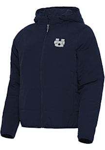 Antigua Utah State Aggies Womens Navy Blue Universe Filled Jacket