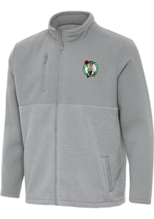 Antigua Boston Celtics Mens Grey Daily Fused Medium Weight Jacket