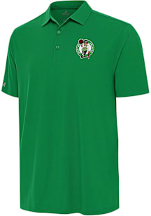 Antigua Boston Celtics Mens Green Era Short Sleeve Polo
