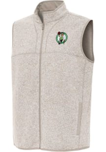 Antigua Boston Celtics Mens Oatmeal Fortune Sleeveless Jacket