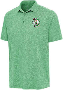 Antigua Boston Celtics Mens Green Par 3 Short Sleeve Polo