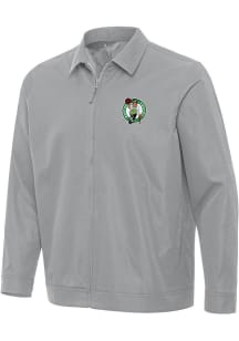 Antigua Boston Celtics Mens Grey Pivot Light Weight Jacket